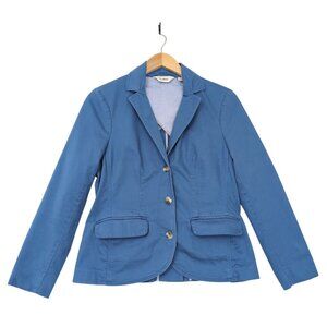 LL Bean Blazer Womens XS Petite Blue Preppy Academia Career Casual 3 Button